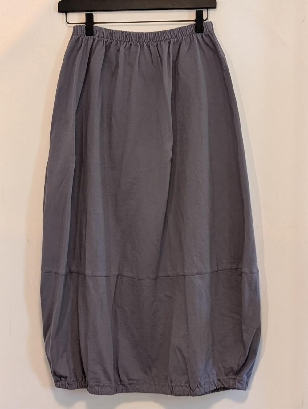 Pacific Cotton San Fran Cotton Bubble Skirt Made USA Lagenlook Hem Med Oversized